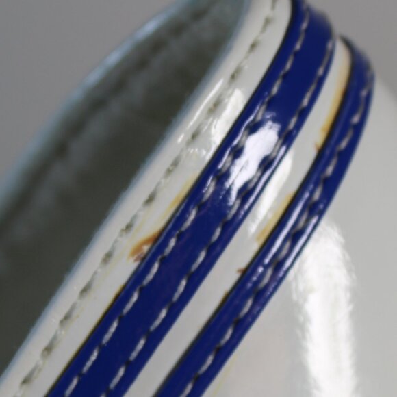 Ellie Anchor sailor cosplay white blue peep toe 5 inch heels size 9 - Picture 10 of 12